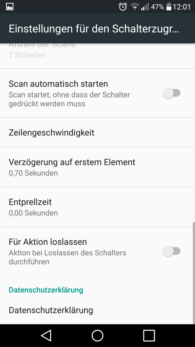 Android 6: Schalterzugriff einstellen (Bild3)